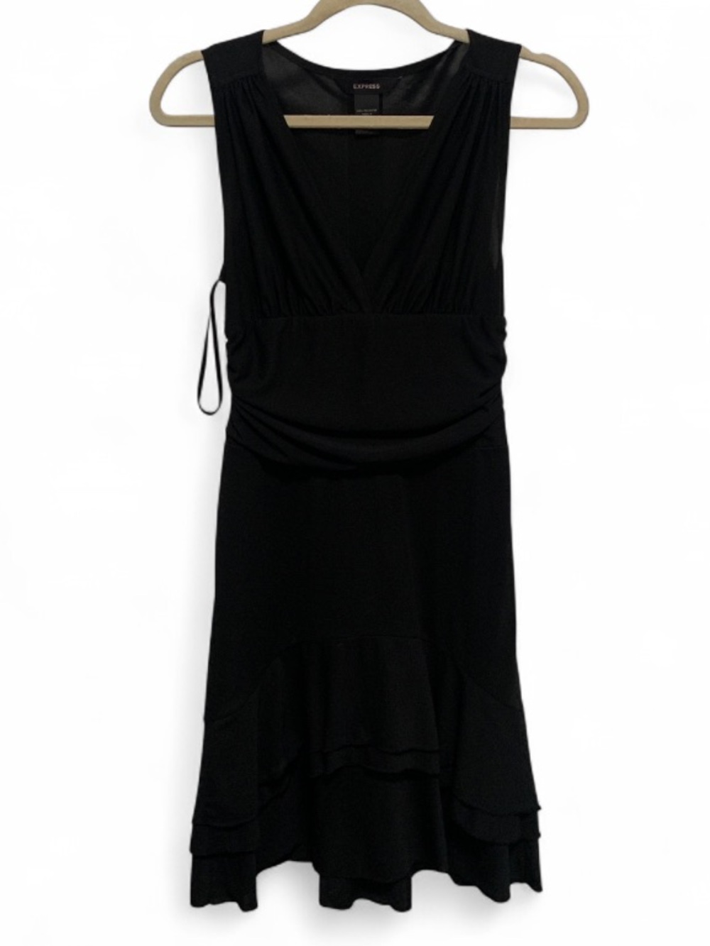 Y2K Express Black Sleeveless V-Neck Mini Dress